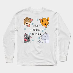 Furry Friend Forever Cat Long Sleeve T-Shirt